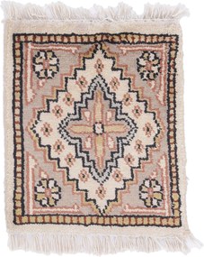 Agra Tappeto orientale 30x30 (Indian) Annodato A Mano