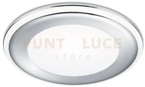 Aura faretto da incasso plastica cromata tripla accensione indipend...