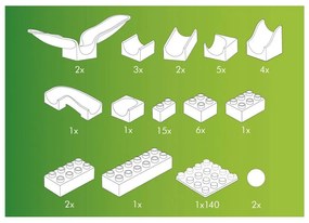 Prolunga con oscillazione per pista di palline - Hubelino