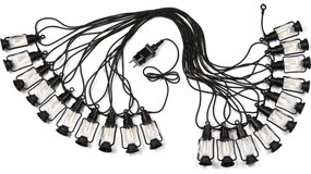 Catena decorativa per esterni GARLAND 20xLED 20m IP44 bianco caldo