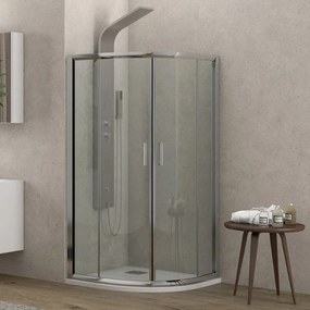 Box doccia basso 80x80cm semicircolare altezza 170cm | K400 - KAMALU