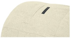 Pouf a sacco per bambini color crema con rivestimento in bouclé Roll 80 – SLOWDOWN