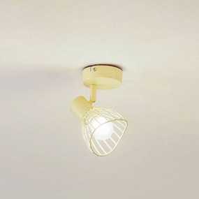 Plafoniera Lindby Piena, beige, 1 luce, metallo, Ø 93,cm