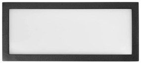 Applique Flute Design - E27 Nero per Esterni IP65