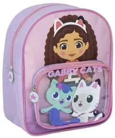Zaino Scuola Gabby's Dollhouse Rosa 25 x 3 x 12 cm