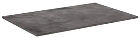 Top per lavabo Neo SENSEA L 151 x H 1.2 x P 48.5 cm grigio cemento stratificato, effetto pietra naturale