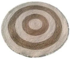 Tappeto DKD Home Decor Naturale Beige Boho (150 x 150 x 1 cm)