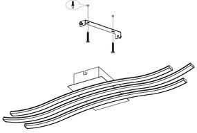 Eglo 99321 - Plafoniera LED RONCADE LED/21W/230V