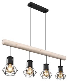 Globo 54017-4H3 - Lampadario a sospensione con filo PRISKA 4xE27/40W/230V