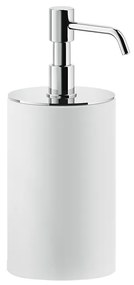 Dispenser sapone liquido da appoggio Bianco cromo Rilievo 59537 Gessi