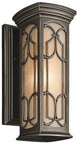 Applique classico chic da esterno KL-FRANCEASI-S bronzo IP44 1X E27 ELSTEAD