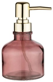 Dispenser per sapone rosa scuro in vetro 200 ml Atessa – Wenko