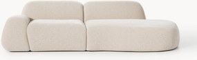 Chaise longue componibile 3 posti in teddy Wolke