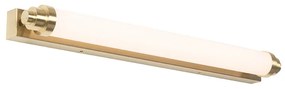 Applique da parete bianca con oro incl. LED dimmerabile a 3 livelli IP44 - Yordi