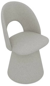 Sedia da pranzo grigio chiaro in imbottito Kalo – Makamii