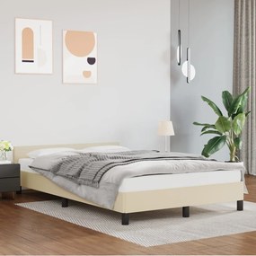 Giroletto Con Testiera Senza Materasso Crema 120x200 Cm /