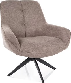 Poltrona Hana Brego in tessuto beige – 91x82x88 cm