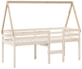 Tetto per letto bambini 209x95,5x88 cm legno massello di pino