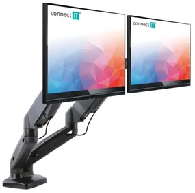 CONNECT IT CMF-3207-BK - Supporto universale per 2 monitor 13-27” nero