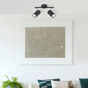 Globo 57914-2 - Faretto ALLVI 2xGU10/25W/230V nero