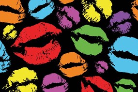 Carta da parati – Baci pop art