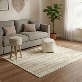 CASPER - sgabello in legno e lana 40 x 70