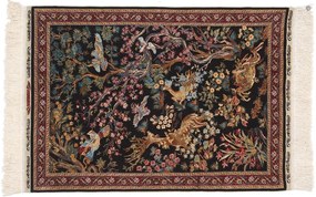 Hereke Tappeto orientale 50 x 70 Rosa (Tacchino) Annodato A Mano
