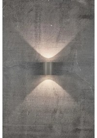 Nordlux - Applique LED da esterno CANTO 2xLED/5,5W/230V IP44 grigio