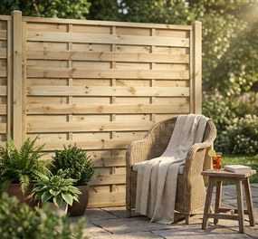 Frangivento da giardino in legno di pino impregnato in autoclave 90 x 180 cm