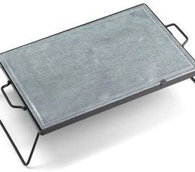 Pietra per barbecue in pietra con piedi OMPAGRILL 60 x 40 cm