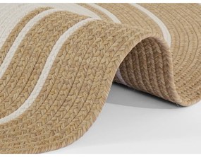 Tappeto rotondo per esterni in colore naturale ø 150 cm - NORTHRUGS