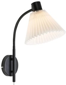 Lampada da parete bianco-nera Mira - Markslöjd