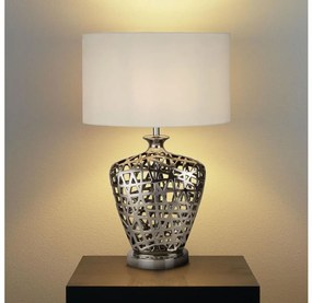 Searchlight EU4852CC - Lampada da tavolo NETWORK 1xE27/60W/230V