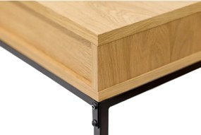 Scrivania con piano effetto rovere 35x100 cm Frame – Woodman