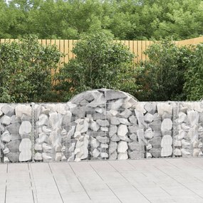 Cesto Gabbione Ad Arco 200x30x80/100 Cm Ferro Zincato /