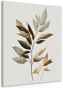 Stampa su tela – Foglie di lusso minimaliste