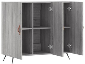 Credenza grigio sonoma 90x34x80 cm in legno multistrato