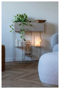 Lampada da tavolo LED bianca con paralume in vetro (altezza totale 19,5 cm) Alton – House Nordic