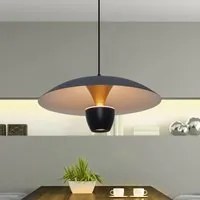 Lampadario moderno LED 11W pendente BIANCO lampada minimal industriale luce 3000K tavolo cucina 230V COLORE NERO