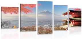 Quadri 5 pezzi – Autunno in Giappone