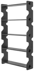 Libreria in legno di pino nero 84x140x20 cm Savoya - Bloomingville