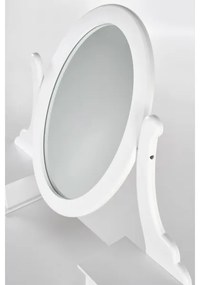 Tavolino da toilette SARA 80x130 cm + stool 45x37 cm bianco