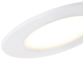 Set di 6 faretti da incasso bianchi con LED dimmerabile Dim to Warm 7W IP65 - Blanca