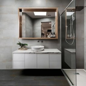 Mosaico in gres porcellanato Metallic bianco opaco e lucido L 30 x L 30cm x Sp. 8.2 mm, 6 pezzi