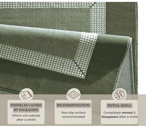 Tappeto verde 160x230 cm Band – Hanse Home