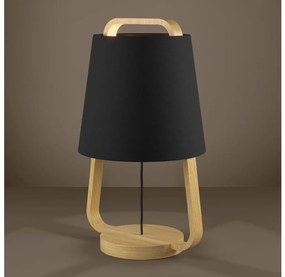 Eglo 390187 - Lampada da tavolo CAMALOZA 1xE27/40W/230V nero