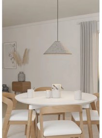 Eglo 43984 - Lampadario a sospensione con filo ALSAGER 1xE27/40W/230V grigio