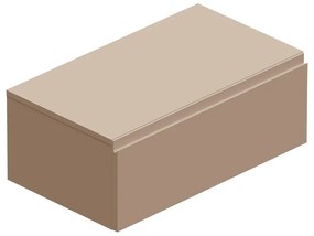 Mobile da bagno sotto lavabo Step taupe opaco L 80.3 x H 30 x P 46 cm 1 cassetto, lavabo non incluso