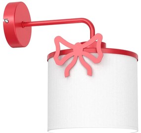 Applique per bambini SWEET 1xE27/15W/230V bianco/rosso/bow