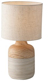 Lampadario Lume Woody Table and Floor Lamp Colore Avorio 60W Mis 30 x 49 cm